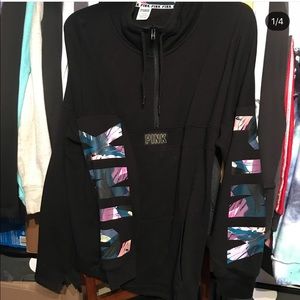 VS pink quarter zip & leggings